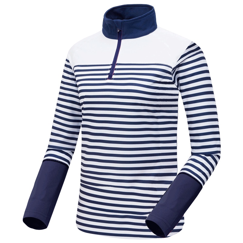 三极户外(Tripolar) TP6805 速干衣条纹长袖速干男女情侣款运动户外速干长袖衣