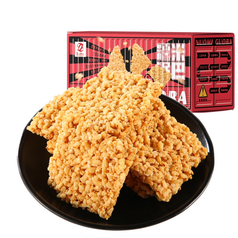 真心 箱装锅巴400g 麻辣原味糯米网红小吃休闲食品零食小包装XM