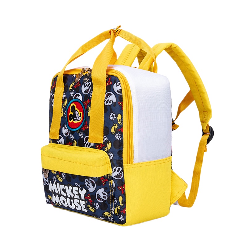 迪士尼 幼儿园书包米奇双肩包1-3岁5男女童可爱防走失背包儿童书包 欢乐红