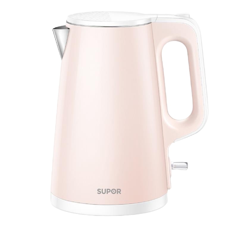 苏泊尔(SUPOR)电热水壶 1.5L容量 双层防烫304不锈钢家用 烧水壶 煮水壶 SW-15S01A