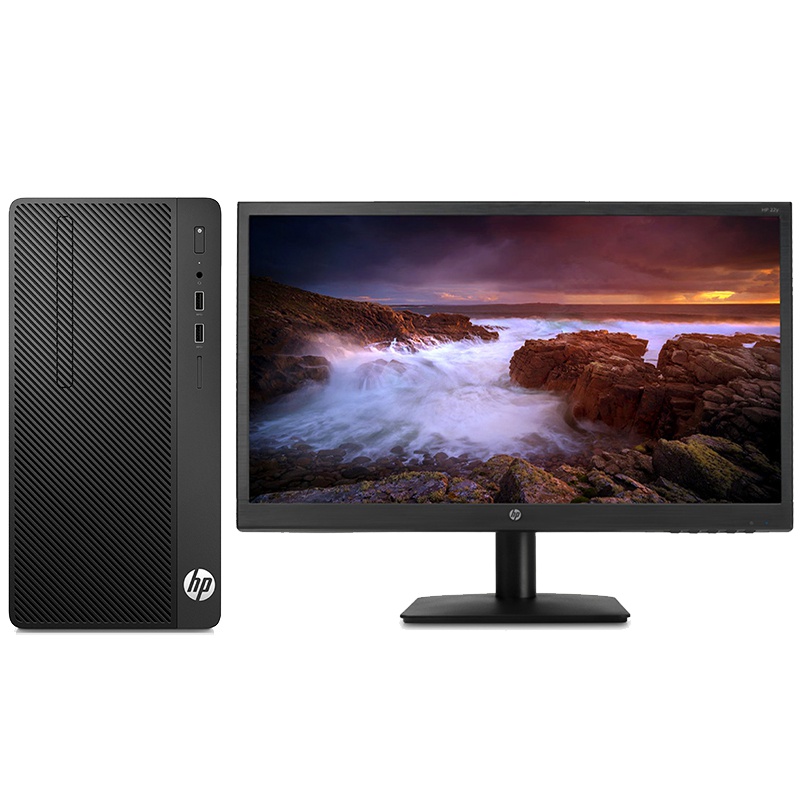 惠普(HP)战86 G2商用办公台式电脑主机+21.5英寸高清显示器(i3-8100 8G 1T 集显 Win10 WiFi 蓝牙 Office 四年上门)