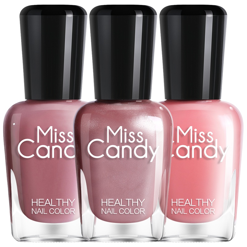 Miss Candy健康甲油可撕拉无味持久指甲油套装夏季显白仙女猫眼美甲套装 微甜白樱SN149