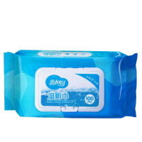 6包共600片 100片装带盖大包家庭装湿厕纸清洁卫生湿纸巾抑菌成人湿巾纸