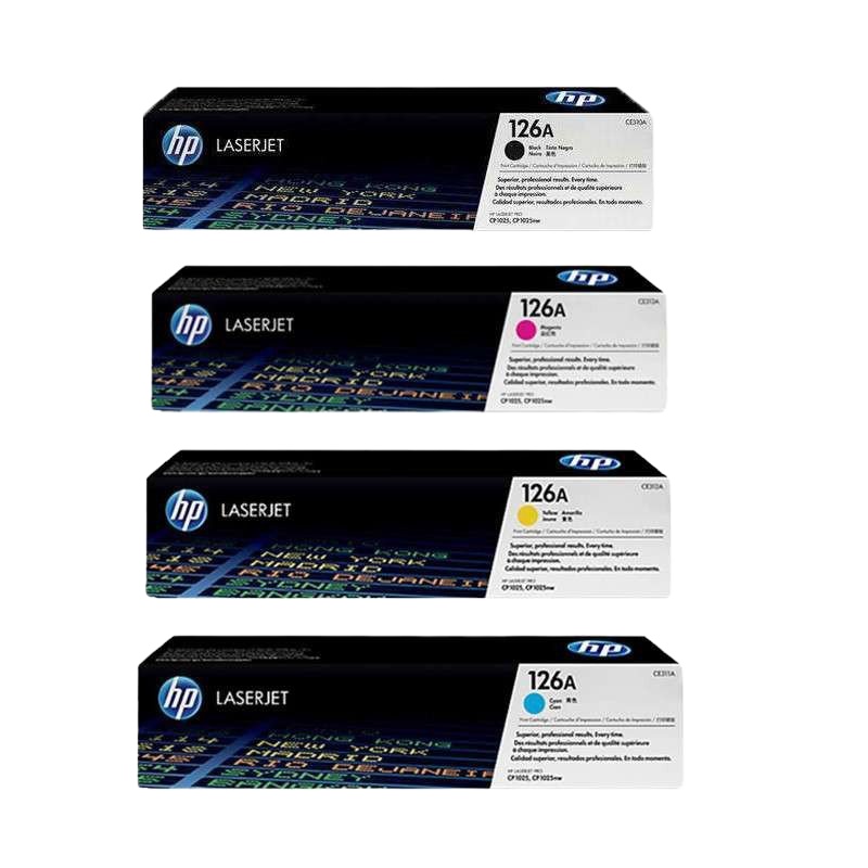 惠普（HP）126A 原装硒鼓适用于HP 1025 1025nw 四色套装