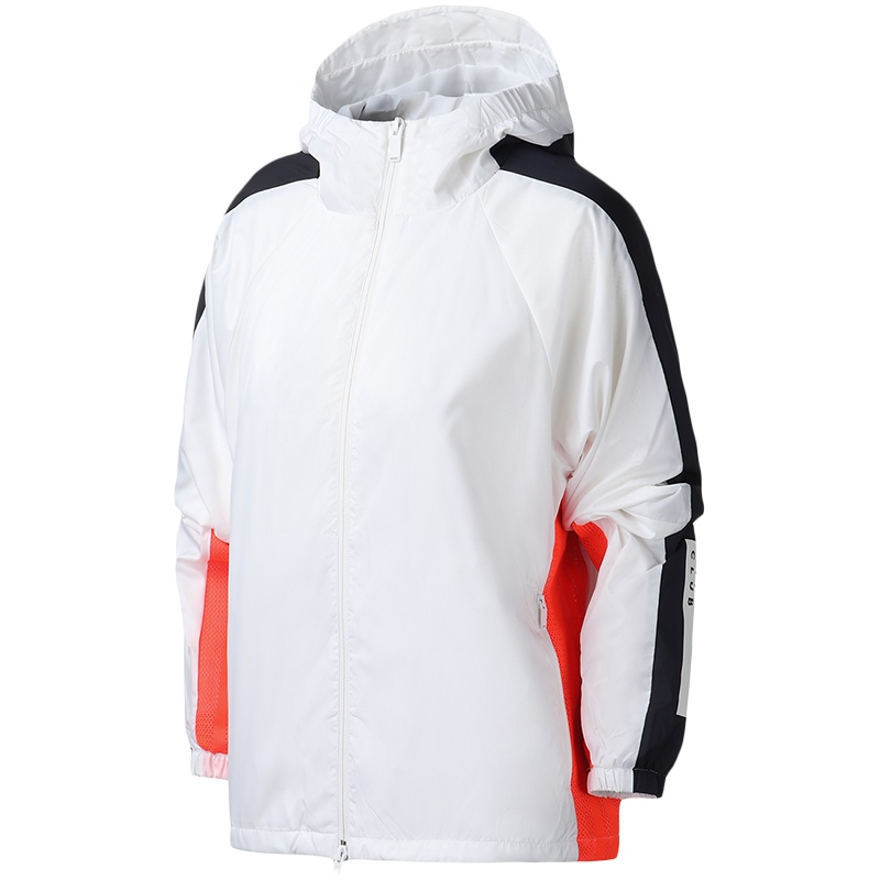 阿迪达斯女服外套跑步连帽梭织夹克休闲运动服FI6732