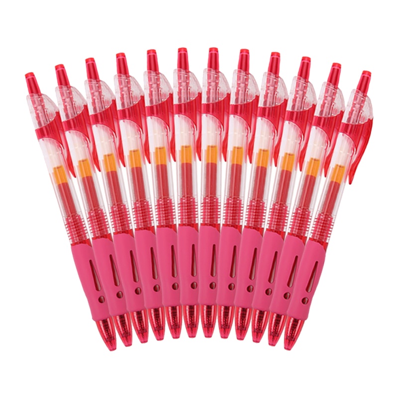 晨光(M&G)GP1008按动中性笔12支/盒0.5mm签字笔水笔圆珠笔黑笔写字笔书写笔碳素笔护士学生专用考试教师批改用