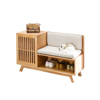 月影梳桐门口换鞋凳坐多功能衣帽间软包储物入户鞋柜坐凳玄关凳