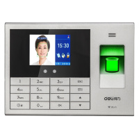 得力(deli)14050C智能云人脸指纹考勤机(银灰) G