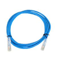 AMP NETCONNECT五类非屏蔽百兆网络跳线成品网线蓝色5英尺1米NPC06UVDB-BL005F