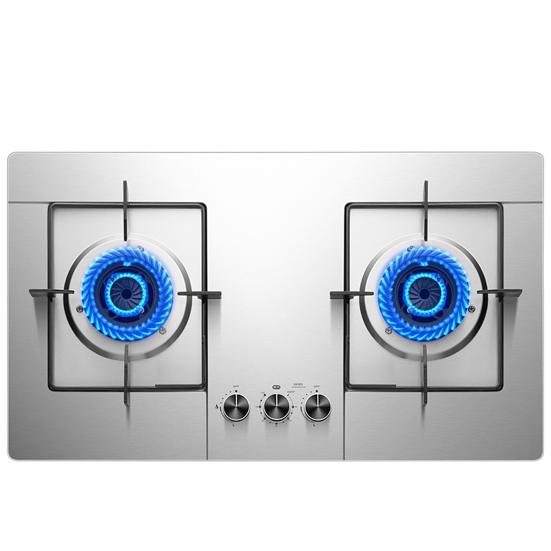 定时 煤气灶古达双灶家用天然气液化气灶具台嵌两用 黑 液化气