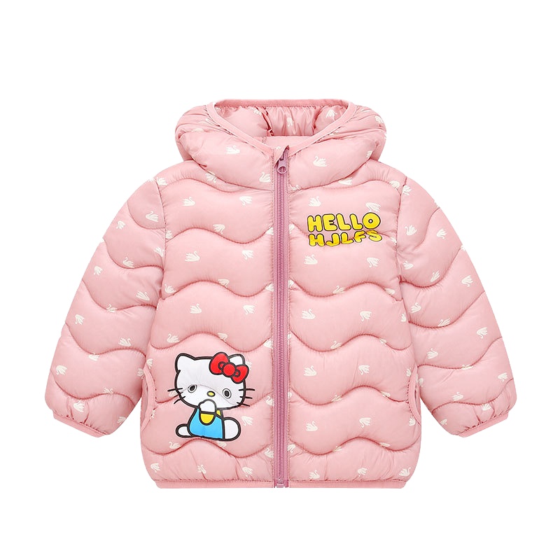 2019胖胖象秋冬新款P33女童儿童中小童轻薄羽绒棉服棉衣外套短款