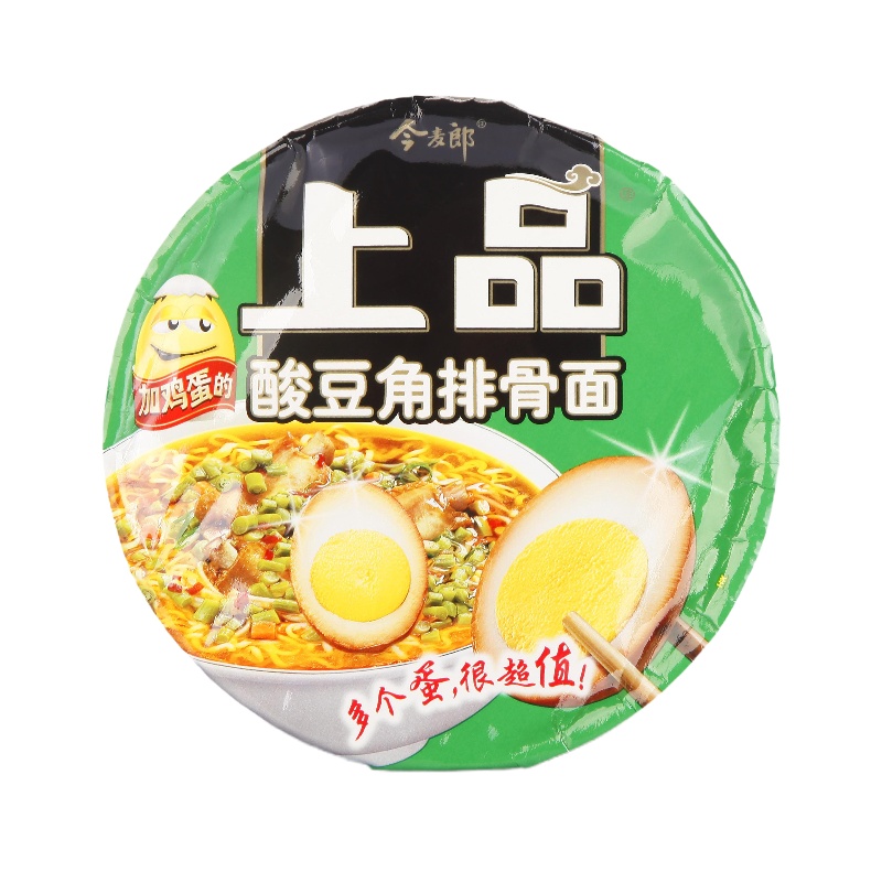 今麦郎 上品桶装(酸豆角排骨面)144g