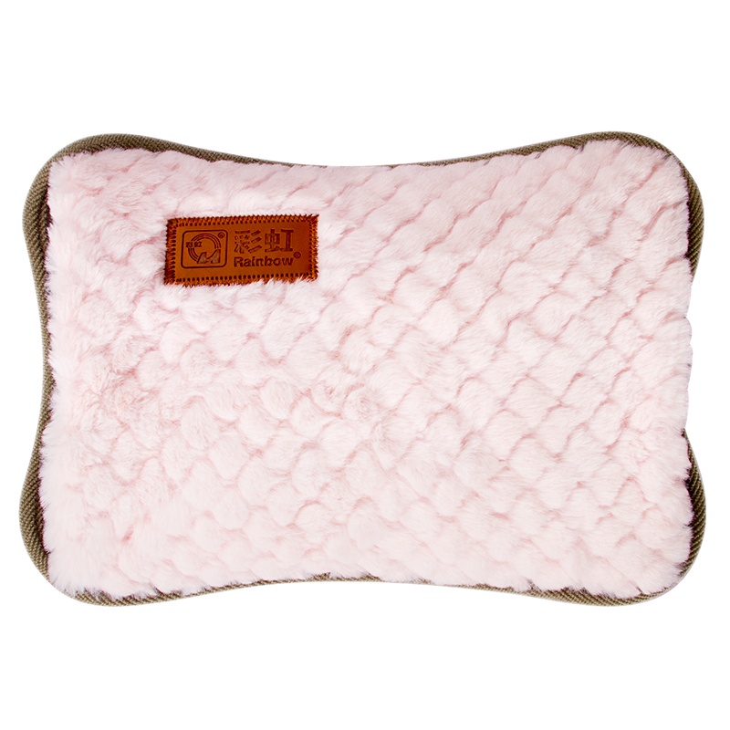 彩虹(RAINBOW)电热暖手宝 暖水袋热水袋充电防爆绒布取暖暖手袋325-TF