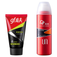 GF高夫男士控油洗面奶护肤品 男士护肤 聚能醒肤洁面泡150ml碳爽气泡保湿补水滋润营养深层清洁男士洗面奶