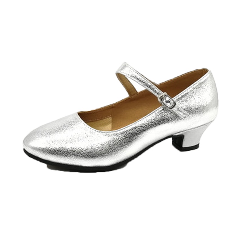 女士软底中跟舞鞋+纯棉袜一盒