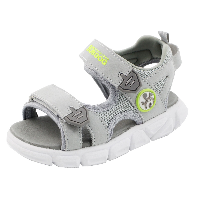 巴布豆宝宝鞋子男1-4岁女童凉鞋露趾小童沙滩鞋韩版婴儿防滑软底学步鞋