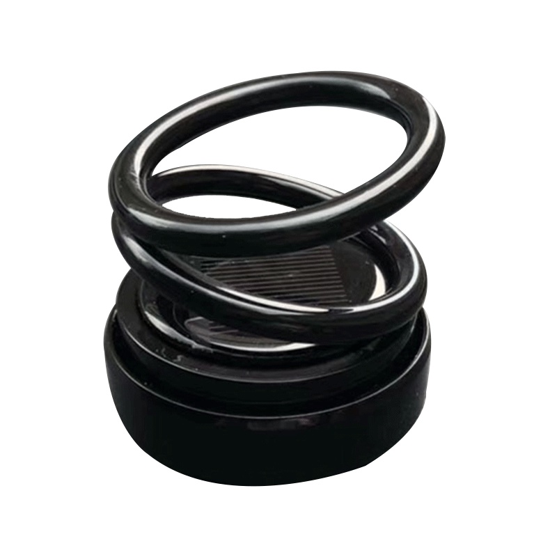 GREAT LIFE 太阳能车载香水座 双环悬浮车载固体香膏香水座 黑色