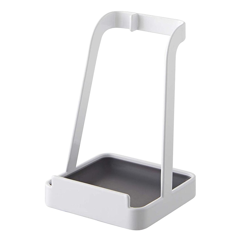 厨房家用免打孔锅盖架台面坐式带接水盘汤勺多功能收纳置物架