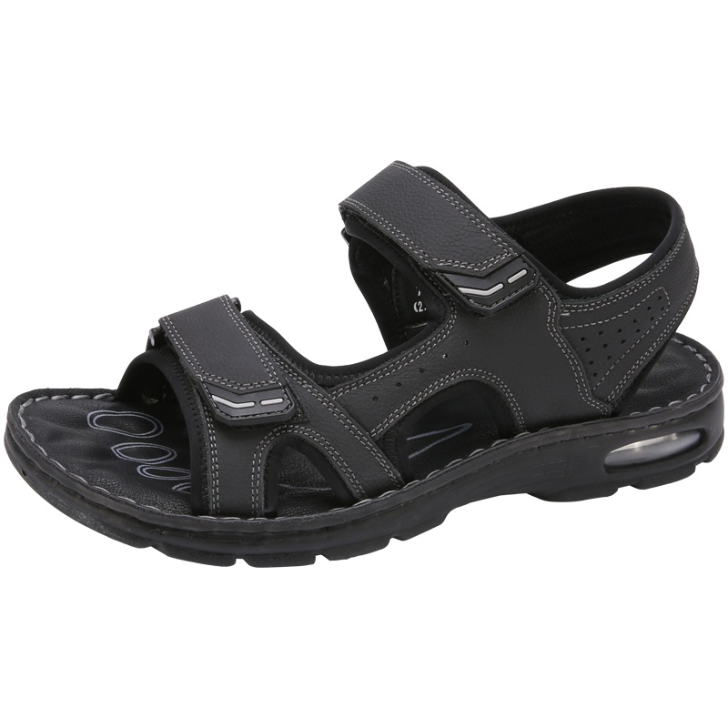 木林森男士鞋凉鞋子夏季男牛皮沙滩鞋男鞋休闲软底鞋两用凉拖鞋05297719