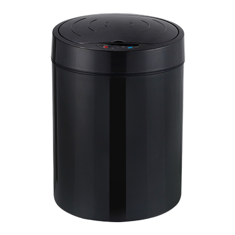 智能感应垃圾桶阿斯卡利(ASCARI)家用客厅厨房卫生间卧室电动礼品定制LOGO 12L充电款经典黑感应加脚踢