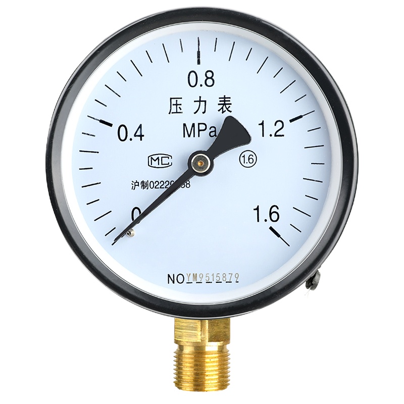 Y-150精度1.6级0-0.25MPa普通压力表(单台装)--(台)