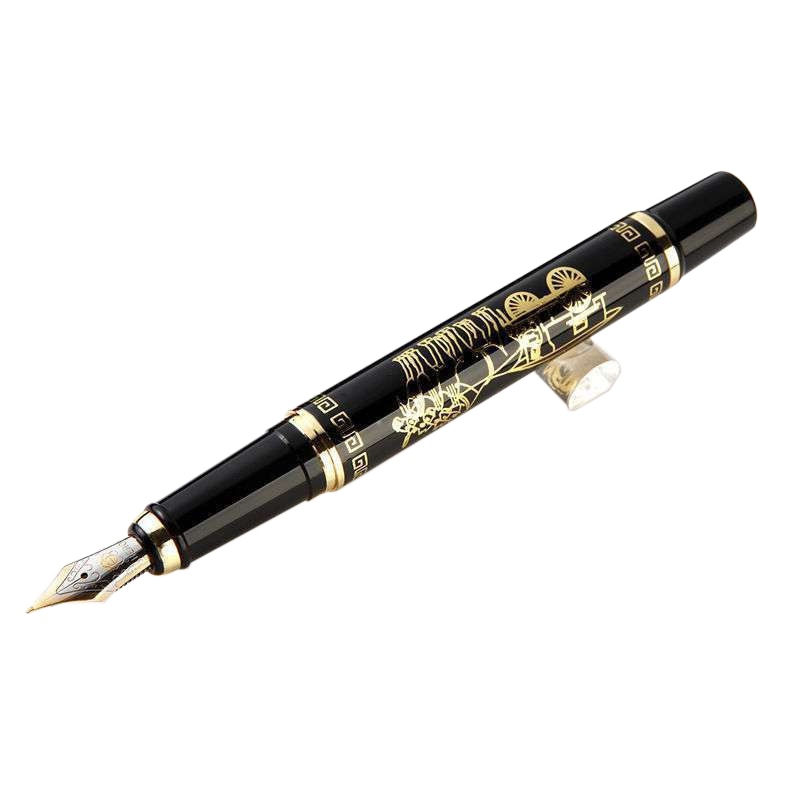 英雄(HERO)钢笔 9076 书香门第铱金笔(明尖)办公商务墨水笔