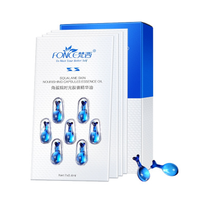 梵西角鲨烷时光胶囊精华油修护舒缓平衡水油面部精华小鱼胶28粒