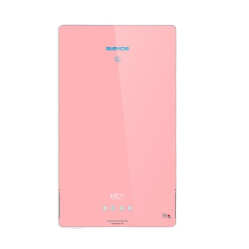 格林姆斯(GLEMOS)G10-55B速热式电热水器 双胆循环加热微电脑全智能恒温16升储水5500W樱花粉 30周年版