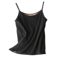 [芒果小龙]大码秋冬保暖内衣女加绒加厚学生韩版塑身美体吊带背心保暖衣无袖