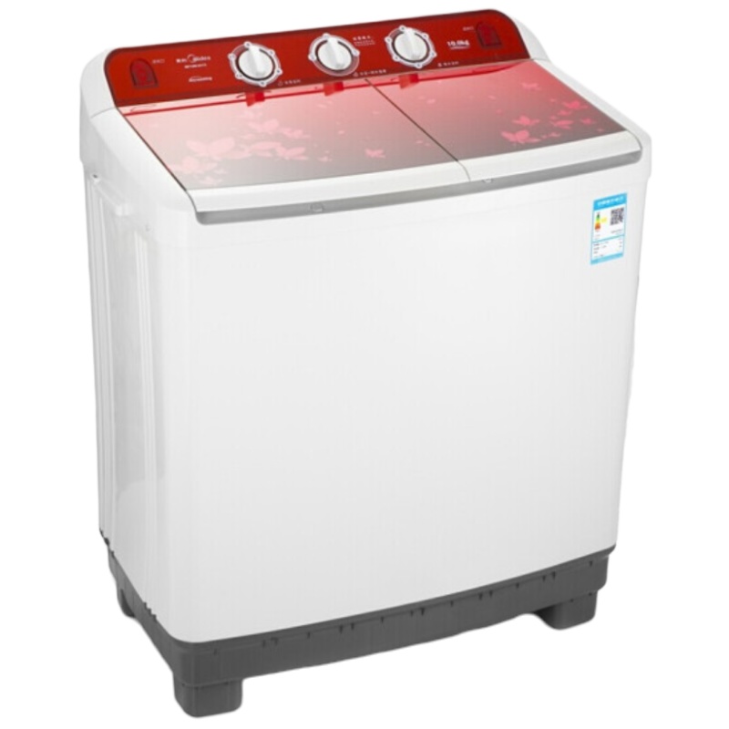 美的（Midea）10公斤半自动 MP100-S875 双桶双缸洗衣机 大容量洗涤 双塑箱体 强劲动力