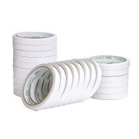得力30401棉纸双面胶12mm*10y*80um白(24卷/袋)