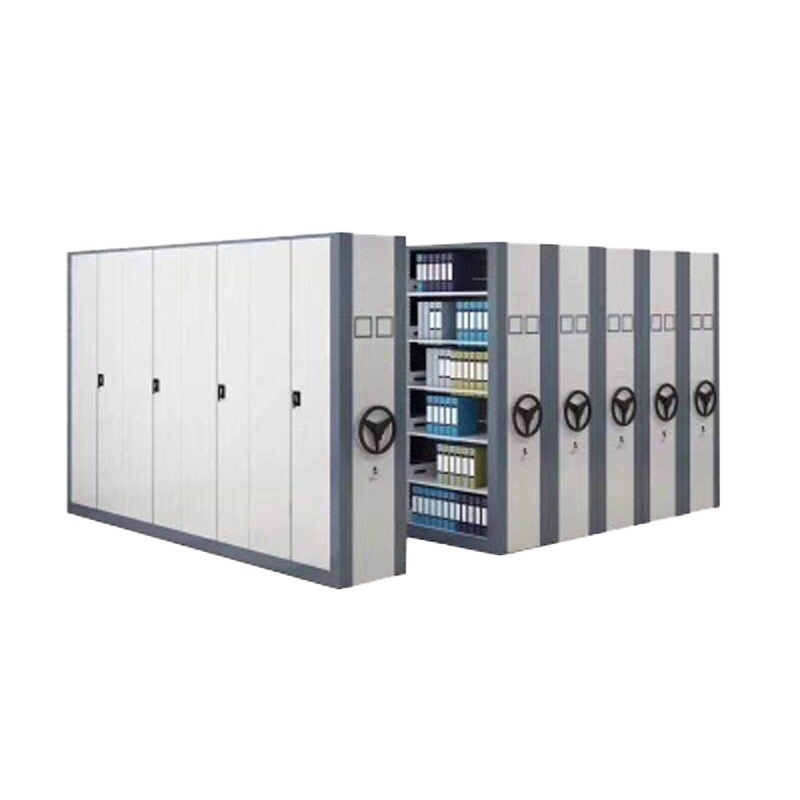 榭邦xb 金属钢制密集柜手摇式轨道密集架文件柜移动咖啡色档案柜办公柜 每立方单价