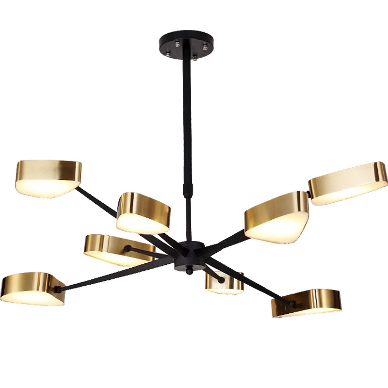 澳松 水晶隐形吊扇灯餐厅客厅卧室风扇灯金色电风扇吊灯现代简约吊灯酒店工程隐形风扇灯