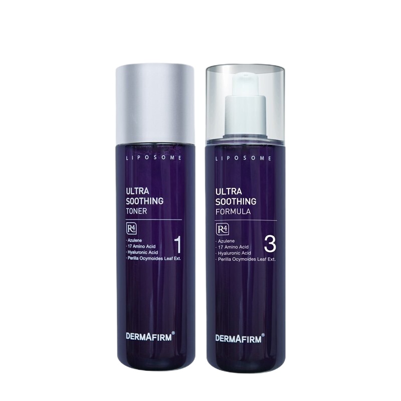 DERMAFIRM韩国德妃紫苏水乳护肤套装新包装舒缓爽补水保湿平衡控油细致修复 [舒缓控油]水200ml+乳200ml