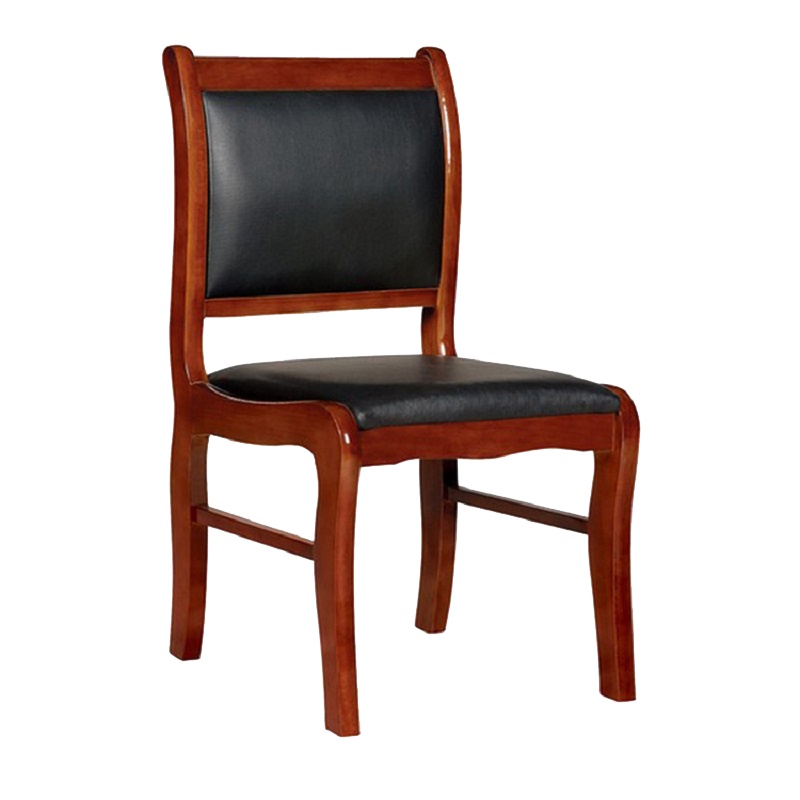 得力木皮办公椅靠背椅办公椅会议椅麻将椅棋牌椅电脑椅