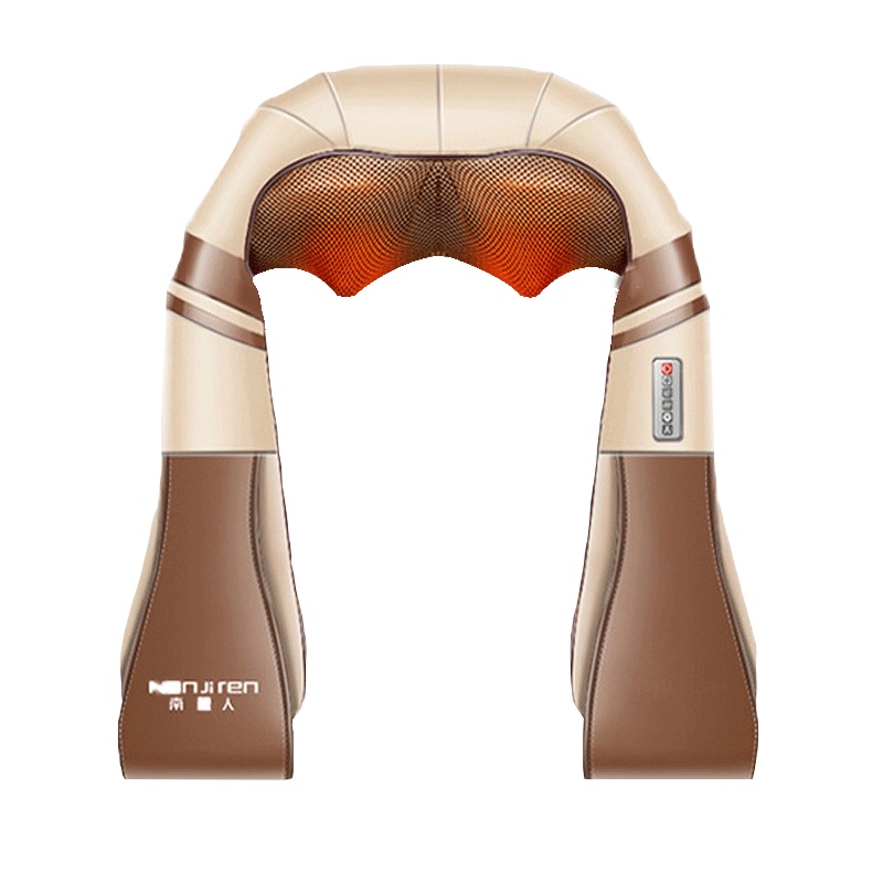 南极人(Nanjiren)按摩披肩 NBX6F50953 颈椎按摩器 家用 揉捏按摩 电动款 肩带咖啡色六键