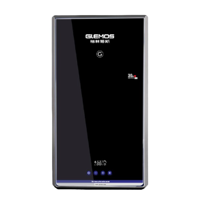 格林姆斯(GLEMOS)W11-55F速热式电热水器 家用双胆循环加热微电脑全智能恒温20升储水 5500W 黑色