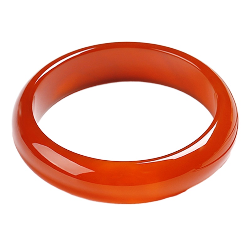 依帝魅创意礼品新疆红玛瑙手镯玉手镯女玉镯子女款天然正品A货带证书玉髓手镯情人节礼物送妈妈送恋人