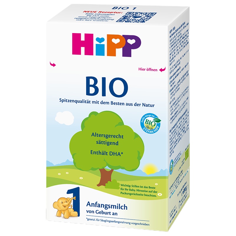 HiPP 德国喜宝 婴儿配方奶粉 有机 1段 (0-6个月) 600g/盒