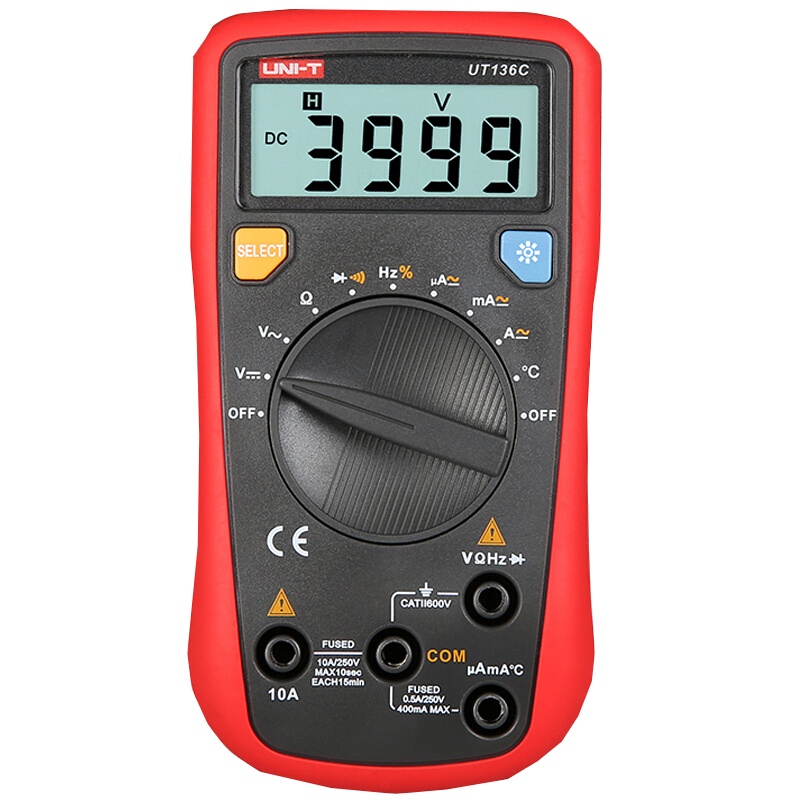 优利德 UT136C 掌上型自动量程数字万用表 单位(件)