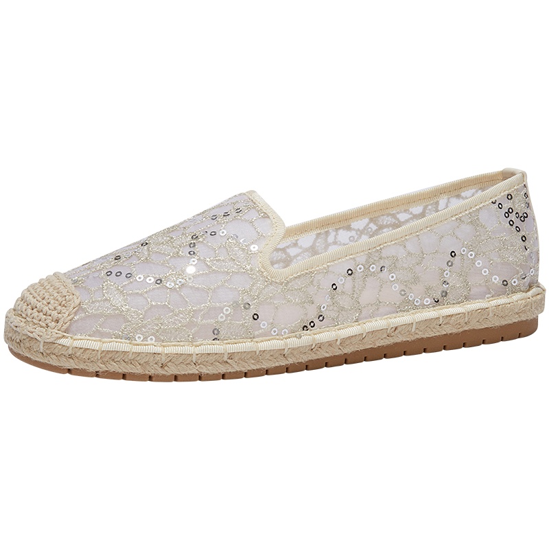 热风潮流时尚女士蕾丝休闲鞋平底透气布鞋H30W9105