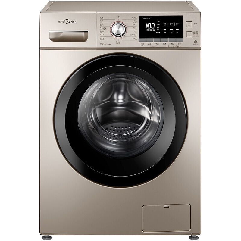 美的（Midea）MG100-1431DG+MH100-H05J 10公斤滚筒洗衣机全自动 热泵式滚筒烘干机 组合套装
