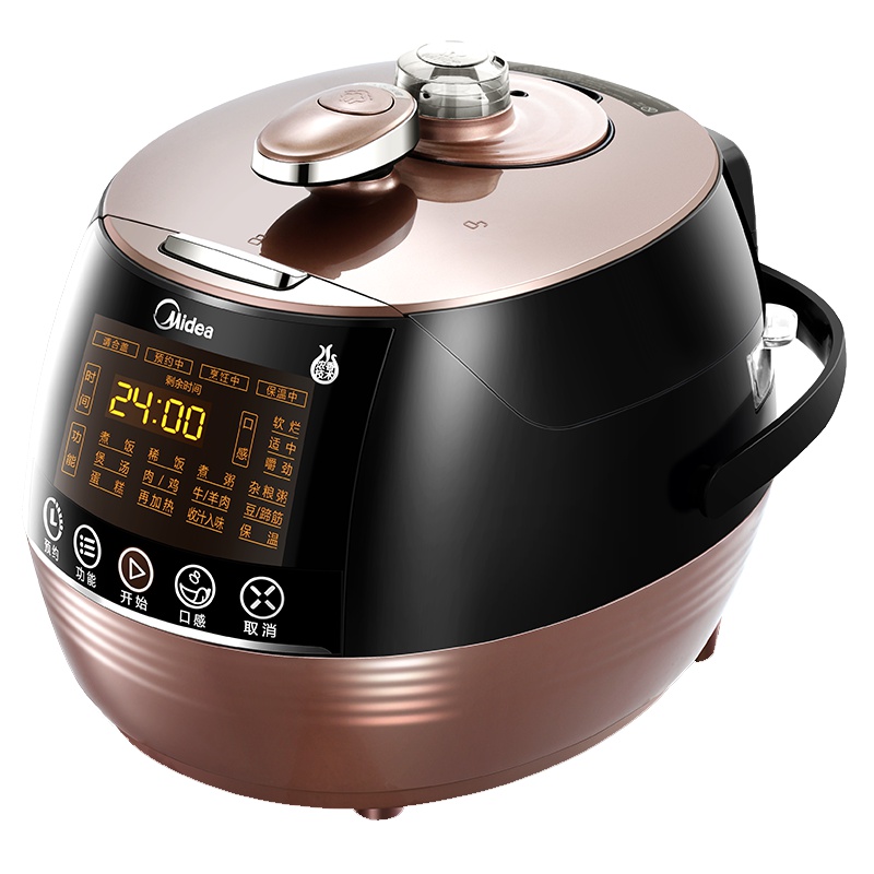 美的(Midea)电压力锅4.8L双胆3-6人24H预约功能底盘加热微电脑智能电高压锅MY-YL50Easy601