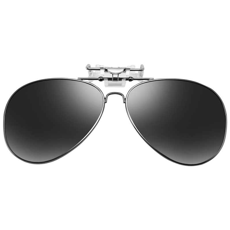 帕森（PARZIN） 近视墨镜金属全框夹片偏光夹片式炫彩太阳镜男女款开车驾驶镜9767