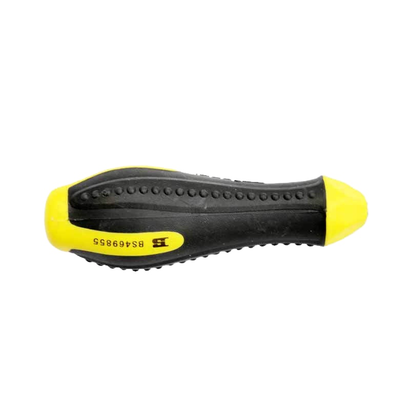 塑料柄螺丝批(CR-V)螺丝刀起子带磁平口改锥 一字6x150mm 7把装