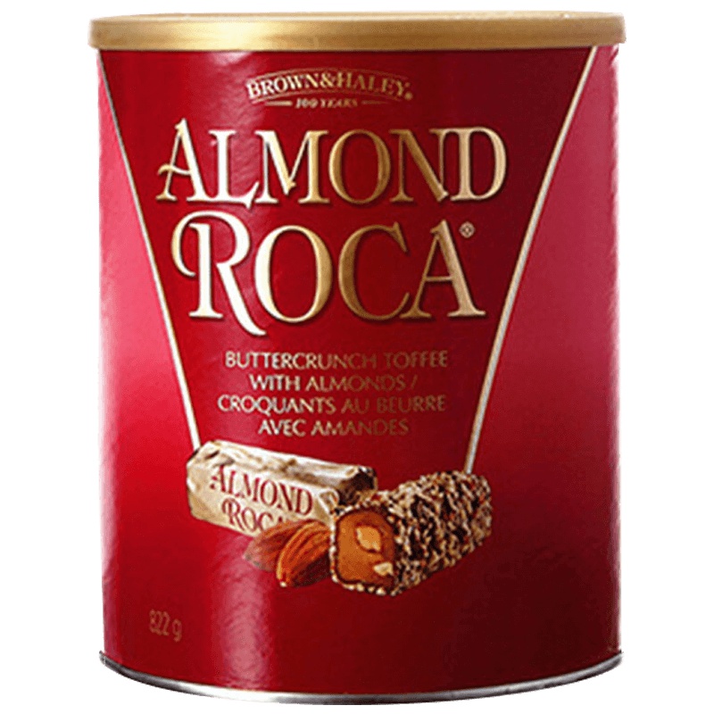 [火爆美国家庭]乐家(Roca)杏仁巧克力糖扁桃仁口味 822g/罐 进口糖果 其他零食 新年礼物 美国进口