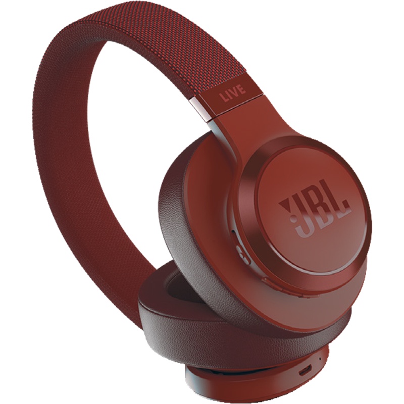 JBL LIVE 500BT 智能语音AI无线蓝牙耳机/耳麦 头戴式+运动耳机 有线耳机通话游戏耳机 红色