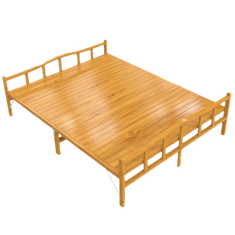 易瑞斯竹床折叠床单人1.2米成人家用午休午睡实木全竹子床1.5米双人凉床