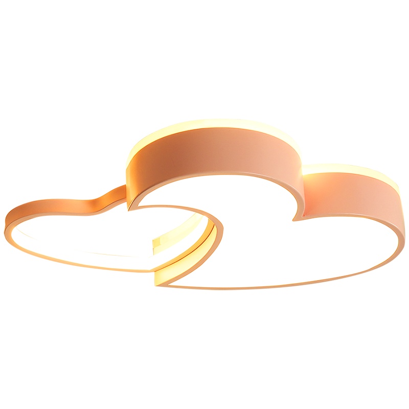 品拓(PINTUO)Grevol儿童房灯卧室灯简约现代创意个性心形男女孩房间心心相印led吸顶灯具