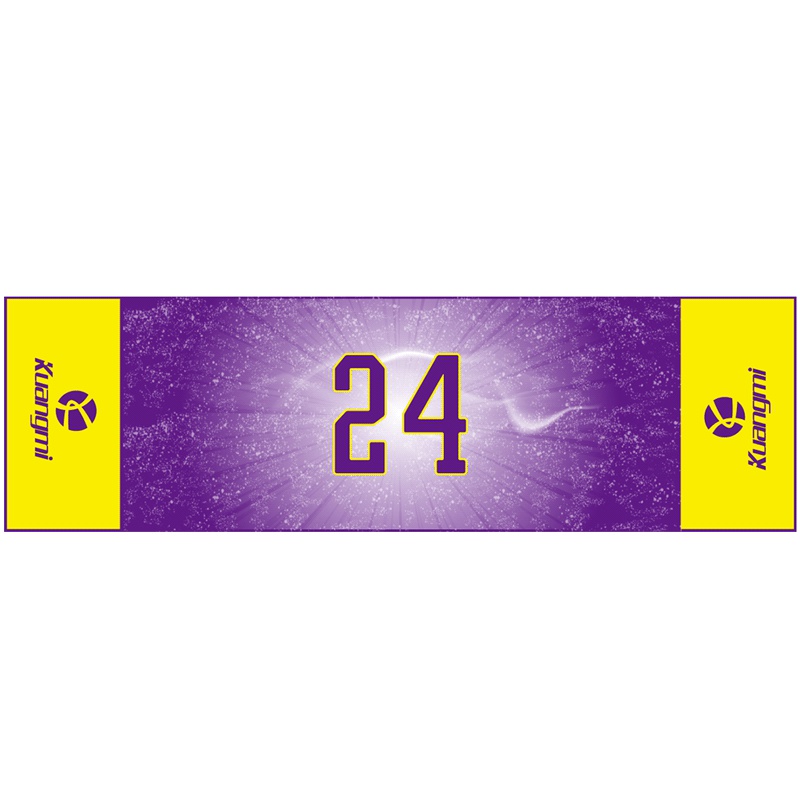 狂迷冷感纱毛巾球星主题紫金吸湿透气速干运动毛巾